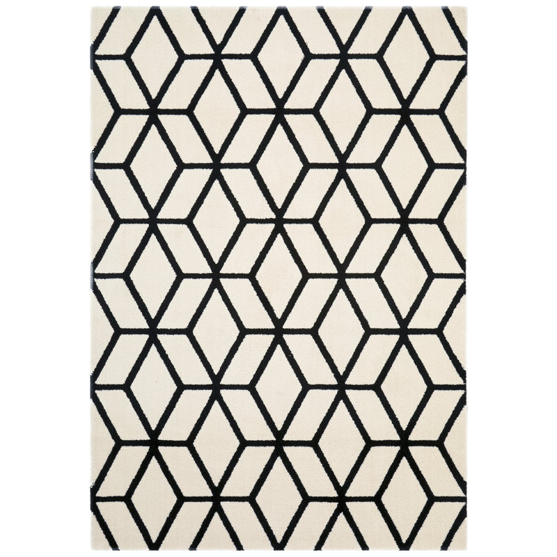 Longweave Thomasina Black/Cream Rug & Reviews Wayfair.co.uk